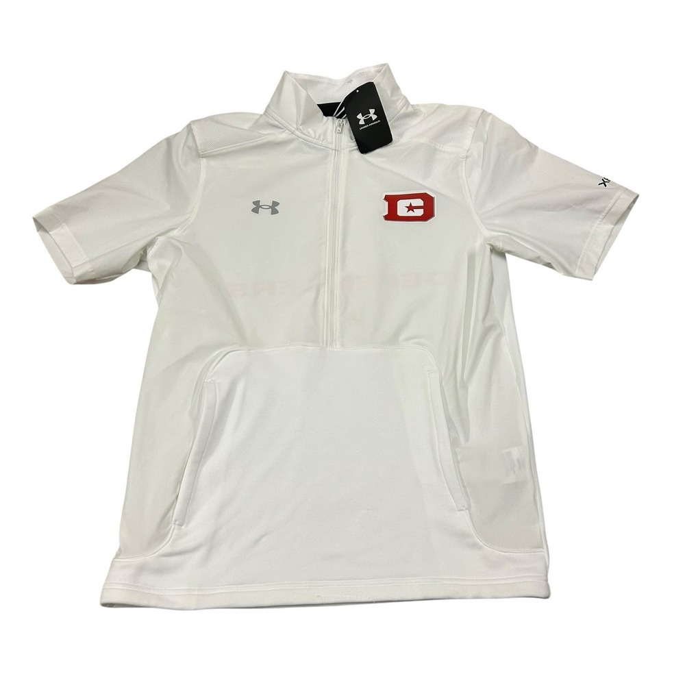 Under‎ Armour DC Defenders XFL 1/2 Zip Motivate 2.0 Windbreaker Men's Small NWT